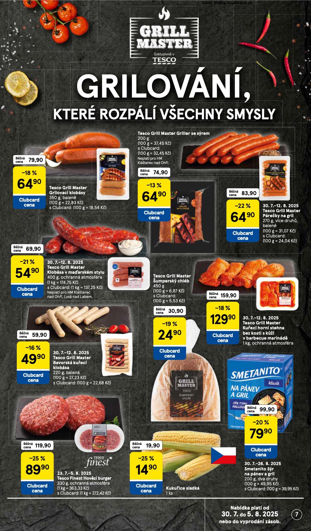 Strana 7 - letk Tesco (30. 7. - 5. 8. 2025)