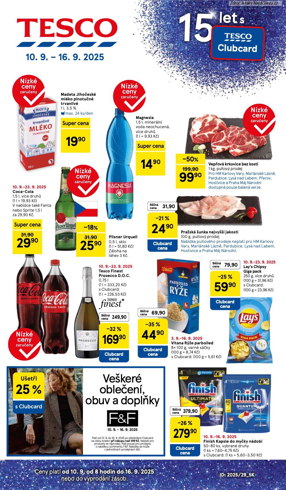 Letk Tesco (10. 9. - 16. 9. 2025) - strana 1 z 34