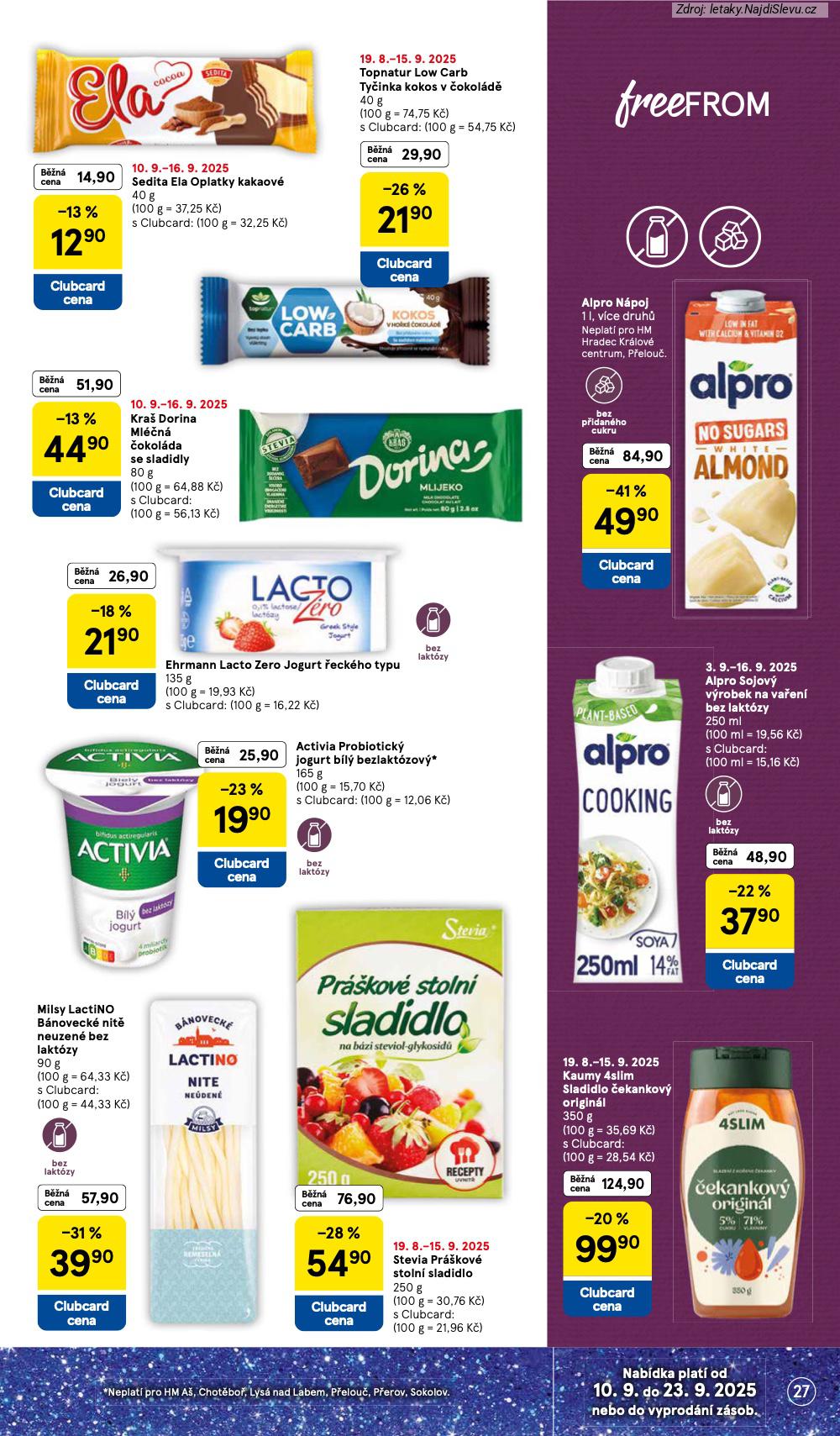 Strana 27 - letk Tesco (10. 9. - 16. 9. 2025)