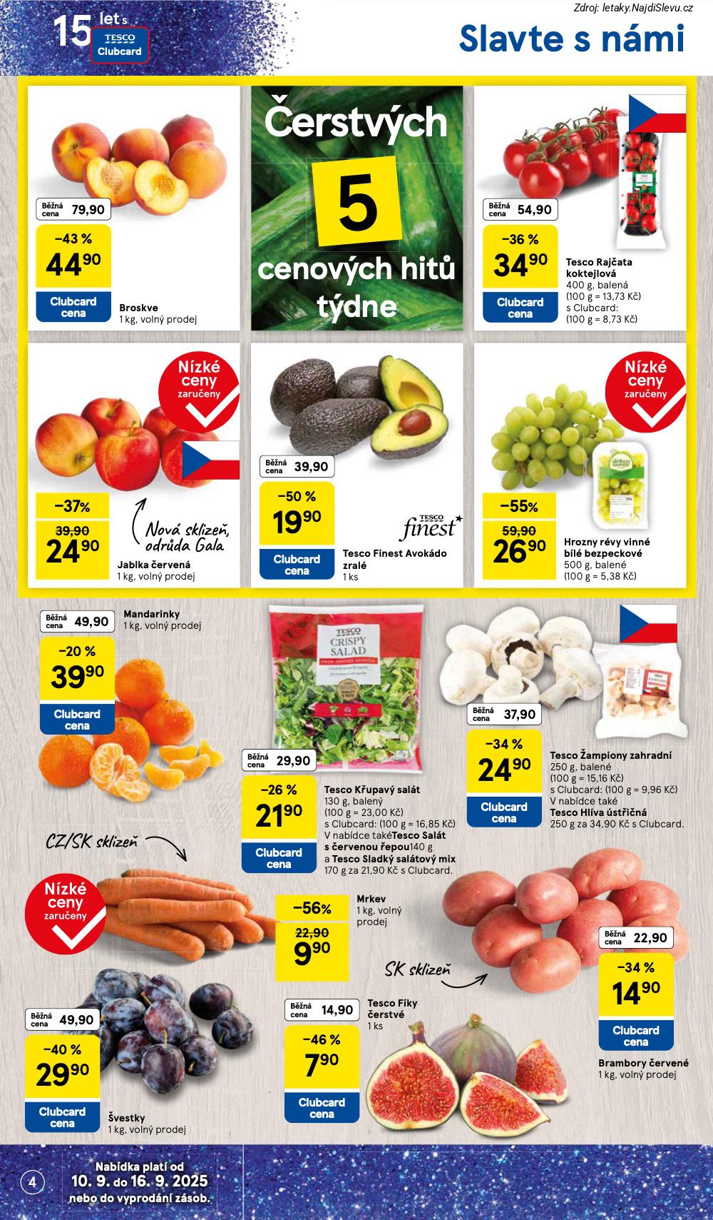 Letk Tesco (10. 9. - 16. 9. 2025) - strana 4 z 34