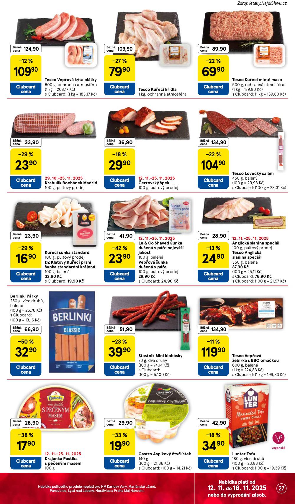 Strana 27 - let�k Tesco (12. 11. - 18. 11. 2025)