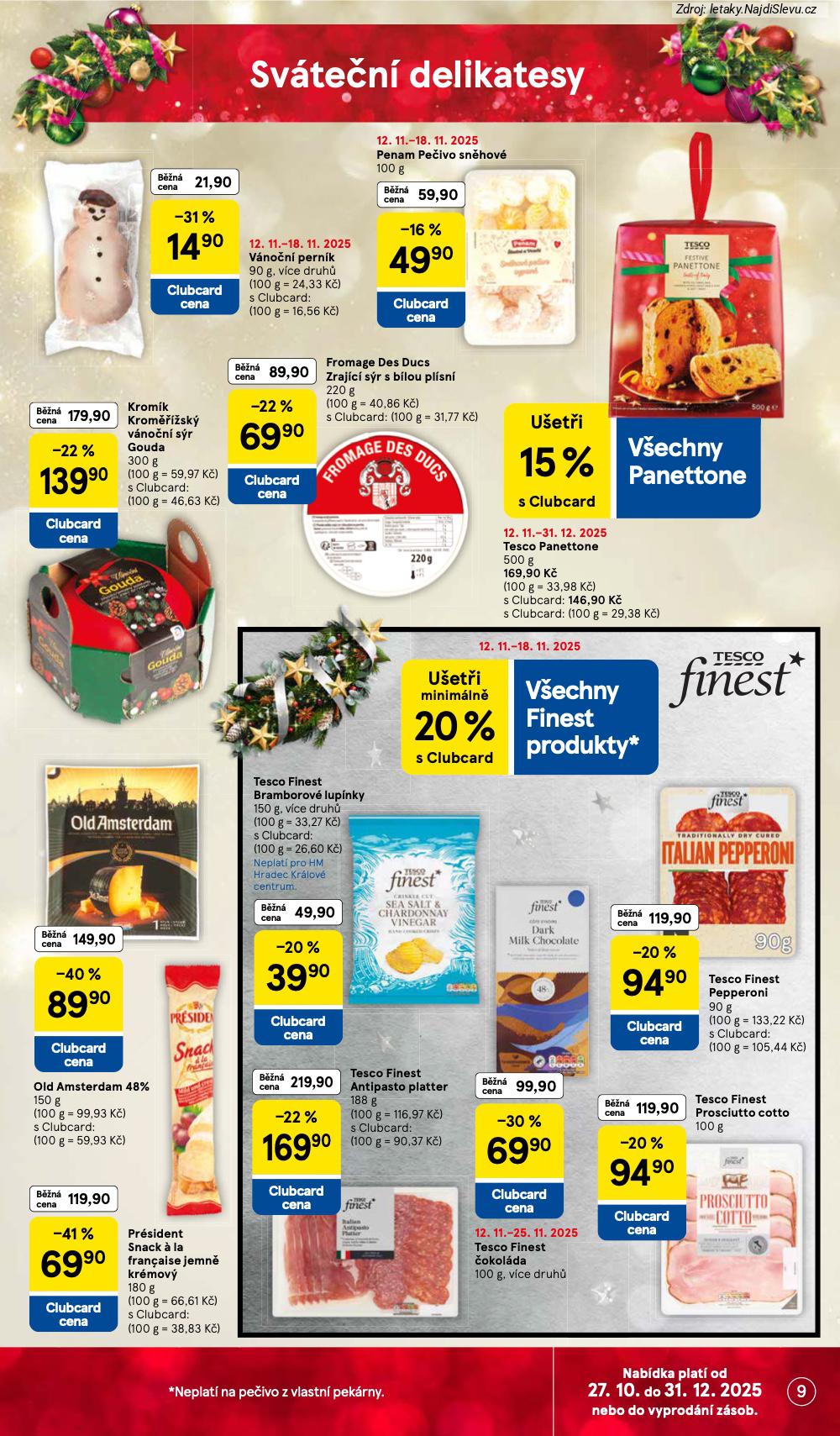 Strana 9 - let�k Tesco (12. 11. - 18. 11. 2025)