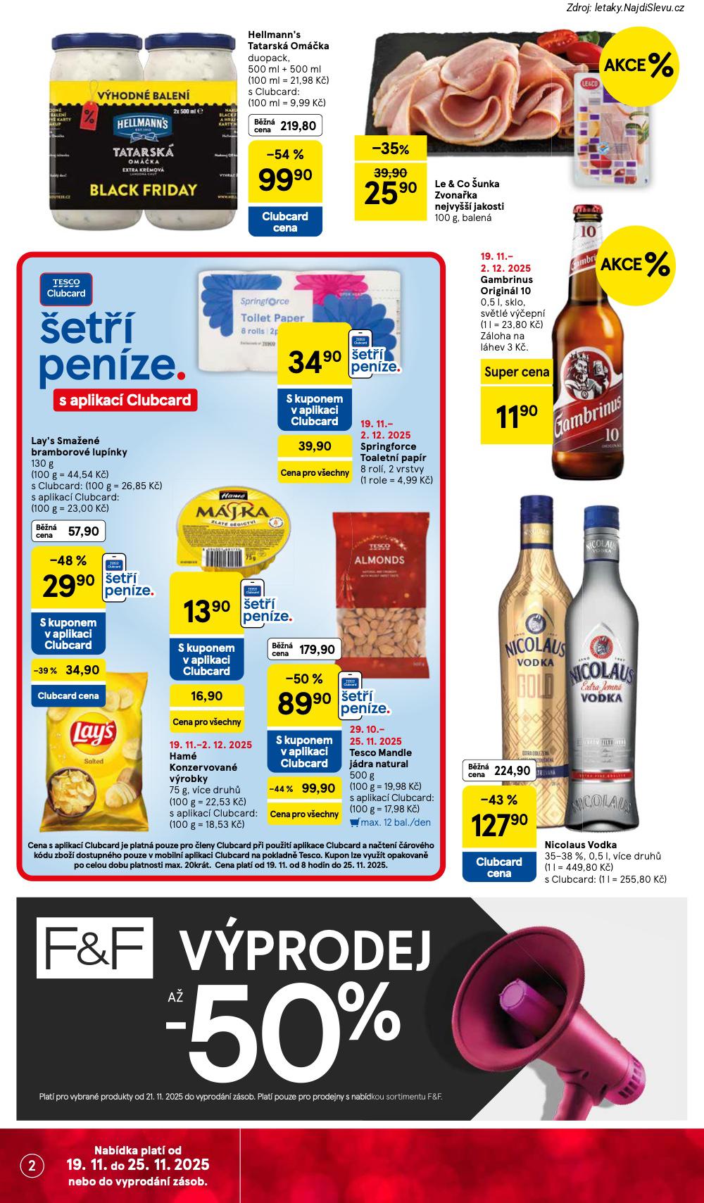 Let�k Tesco  Supermarkety (19. 11. - 25. 11. 2025) - str. 2