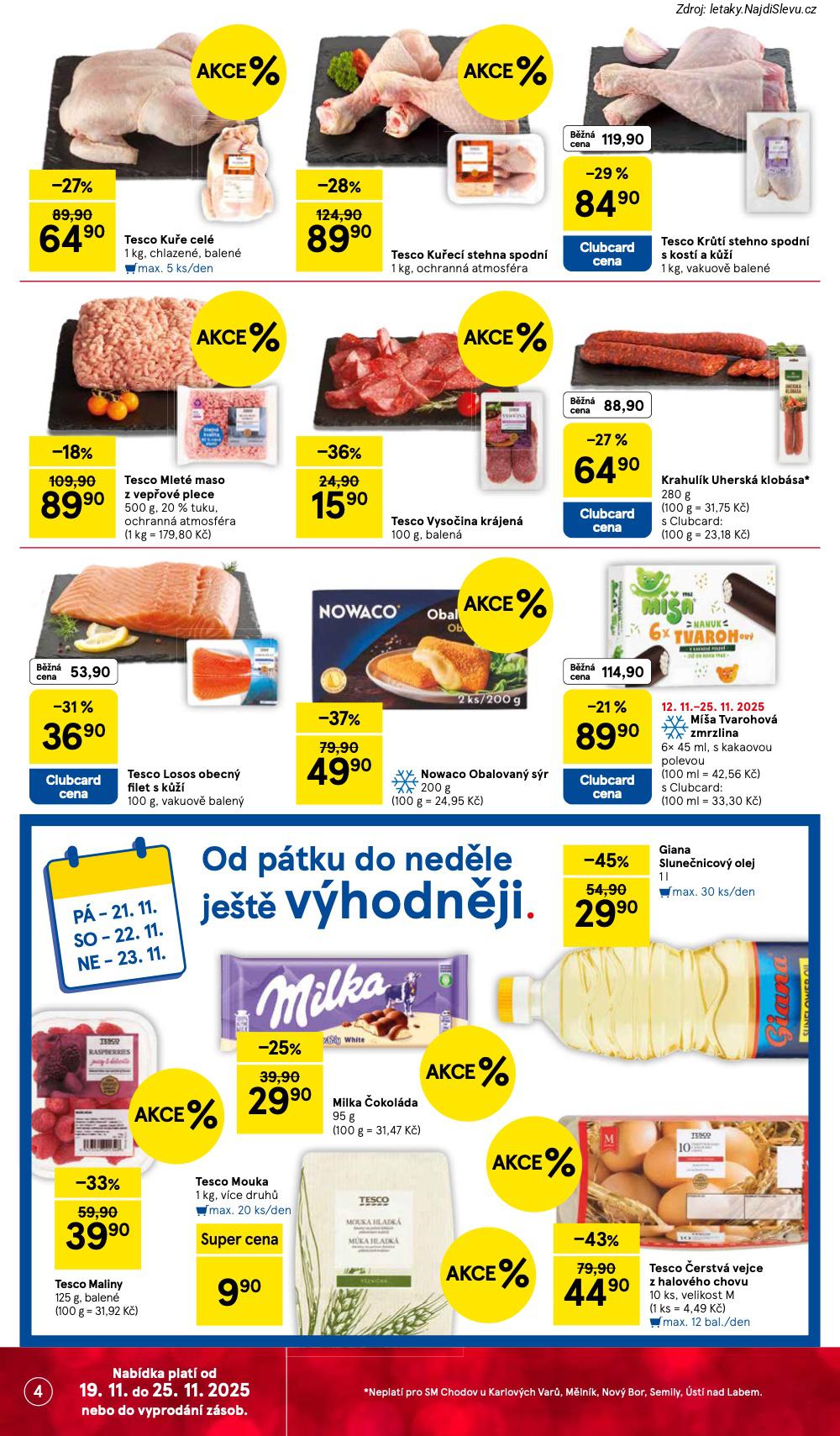 Let�k Tesco  Supermarkety (19. 11. - 25. 11. 2025) - str. 4