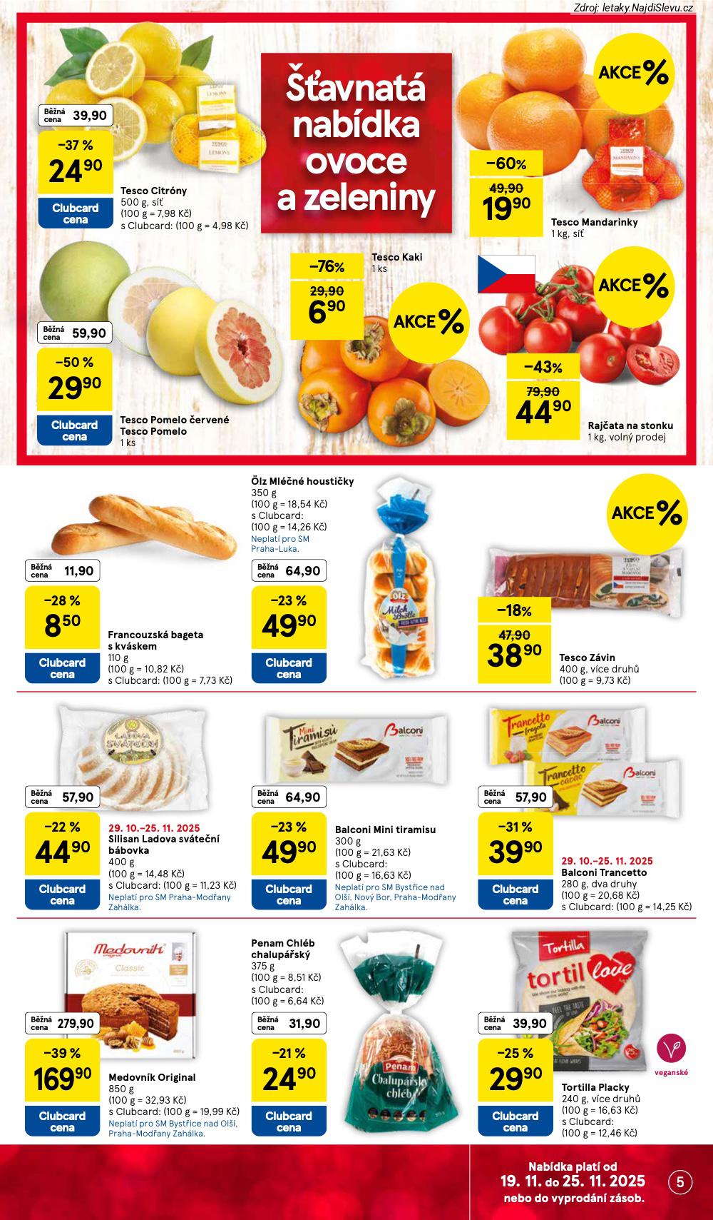 Let�k Tesco  Supermarkety (19. 11. - 25. 11. 2025) - str. 5