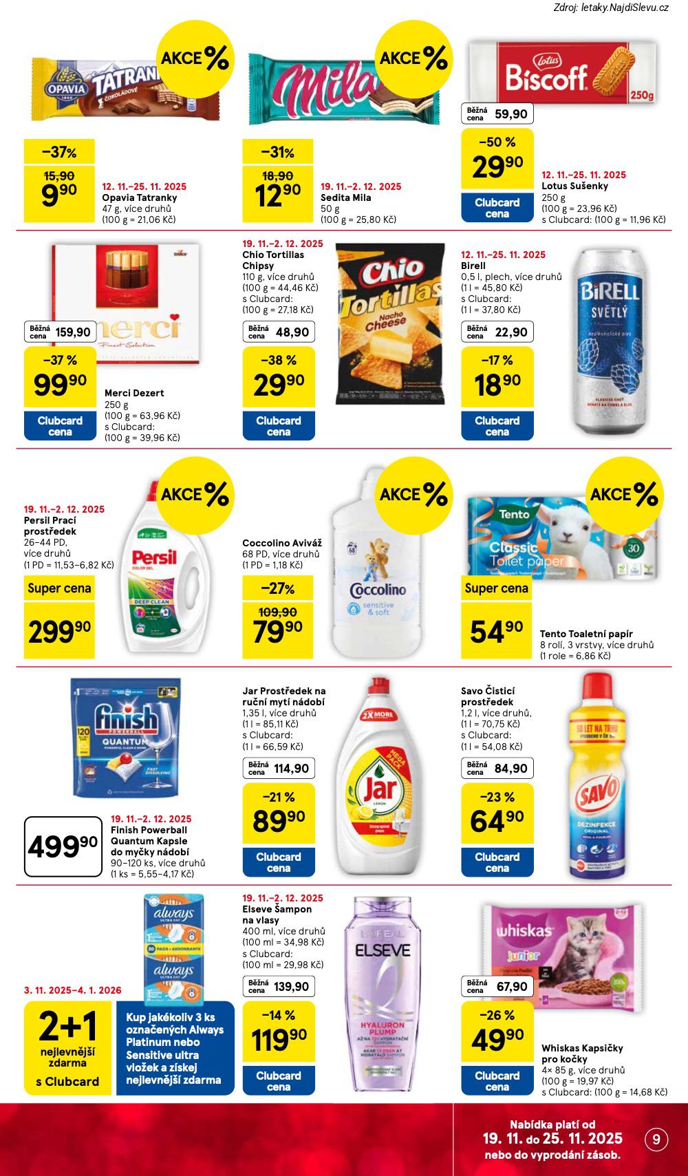 Let�k Tesco  Supermarkety (19. 11. - 25. 11. 2025) - str. 9