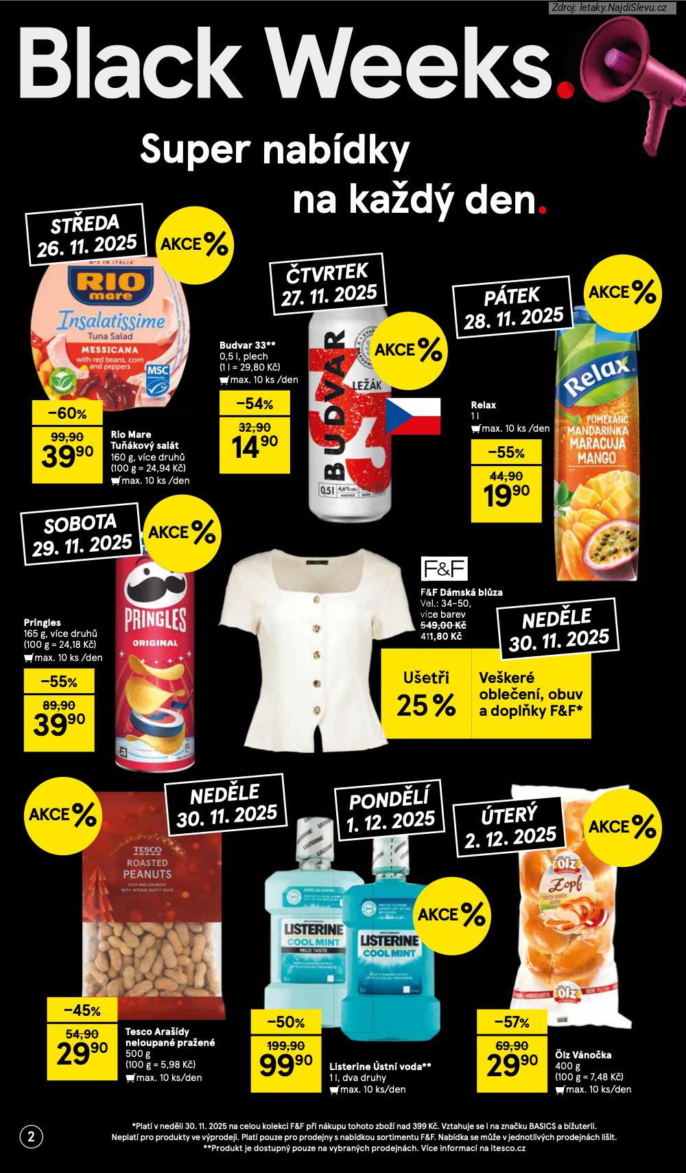 Let�k Tesco  Supermarkety (26. 11. - 2. 12. 2025) - str. 2