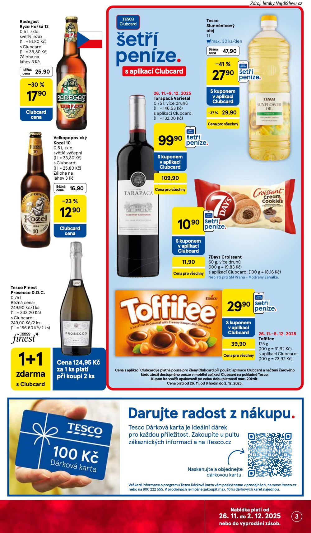 Let�k Tesco  Supermarkety (26. 11. - 2. 12. 2025) - str. 3