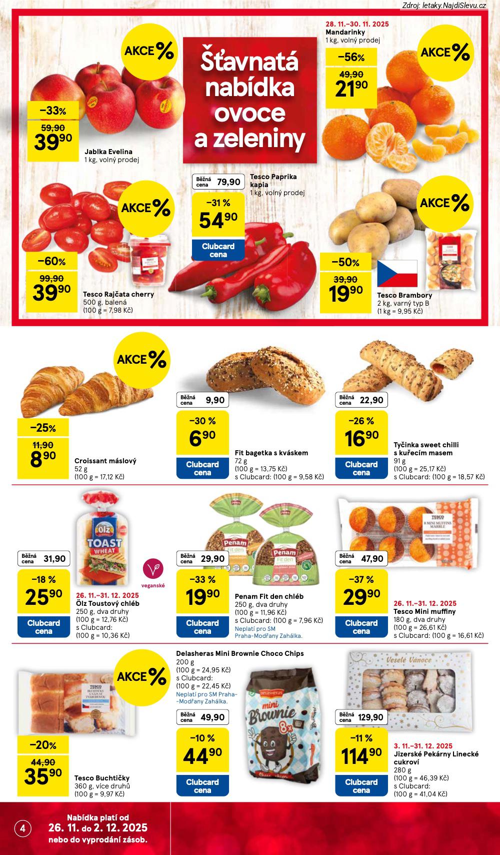 Let�k Tesco  Supermarkety (26. 11. - 2. 12. 2025) - str. 4