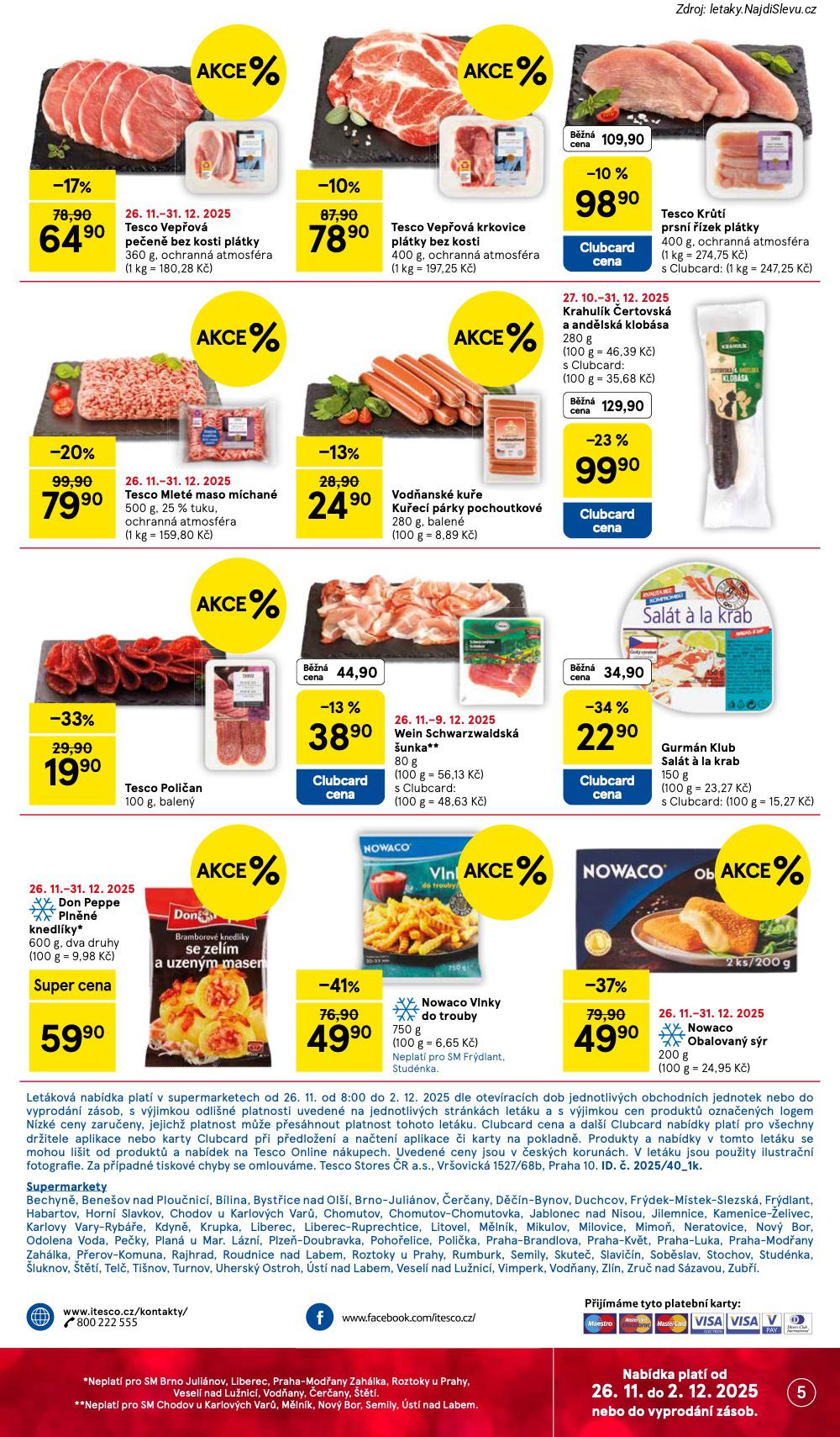 Let�k Tesco  Supermarkety (26. 11. - 2. 12. 2025) - str. 5