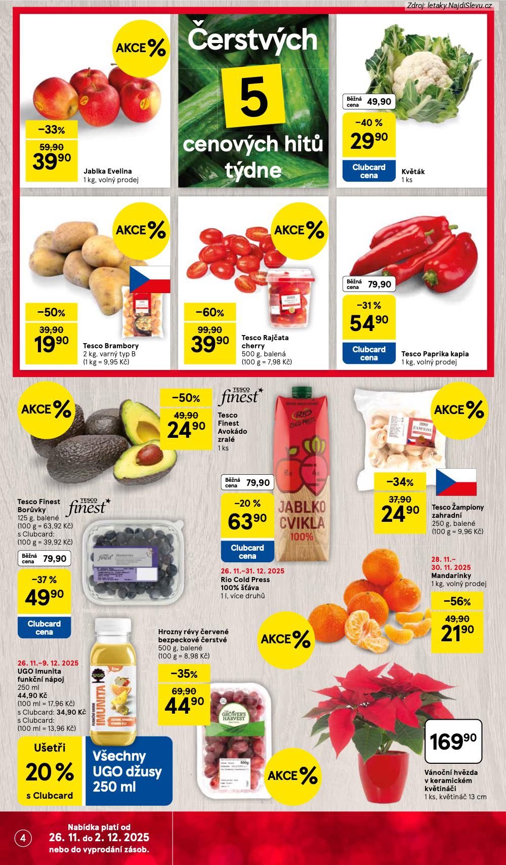 Let�k Tesco  Hypermarkety (26. 11. - 2. 12. 2025) - str. 4