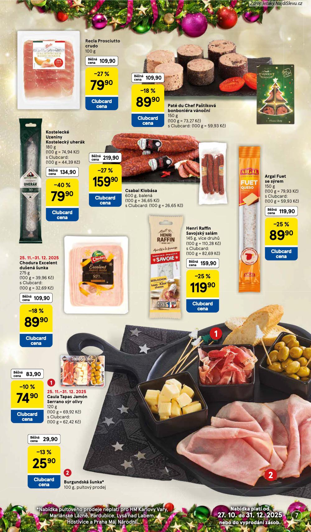 Let�k Tesco (1. 12. - 31. 12. 2025) - strana 7 z 28