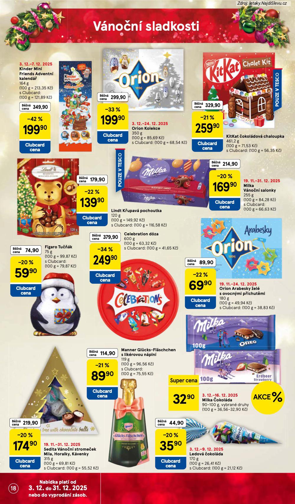 Let�k Tesco (3. 12. - 9. 12. 2025) - strana 18 z 44