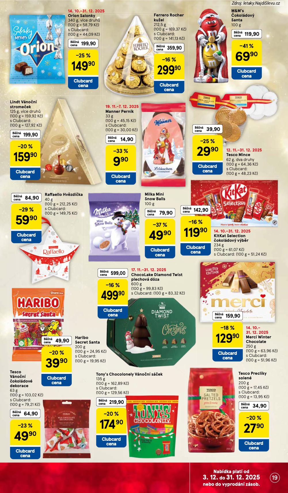 Let�k Tesco (3. 12. - 9. 12. 2025) - strana 19 z 44