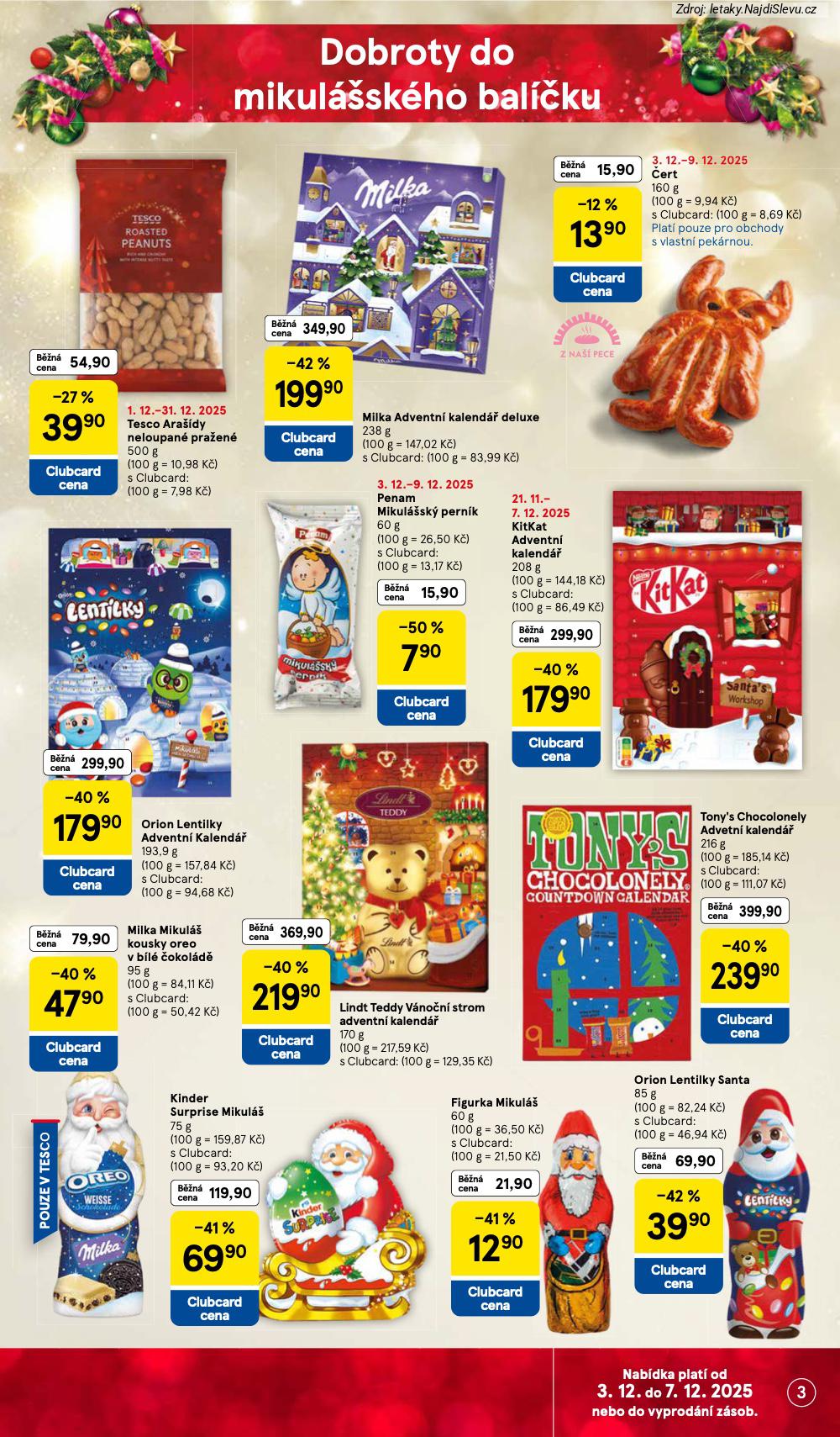Let�k Tesco (3. 12. - 9. 12. 2025) - strana 3 z 44