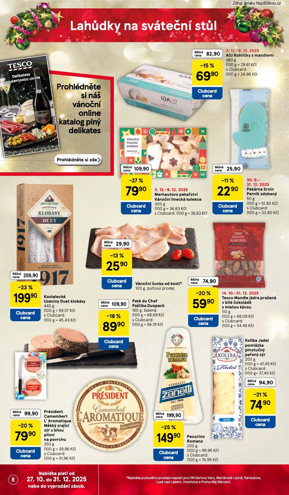 Let�k Tesco (3. 12. - 9. 12. 2025) - strana 8 z 44