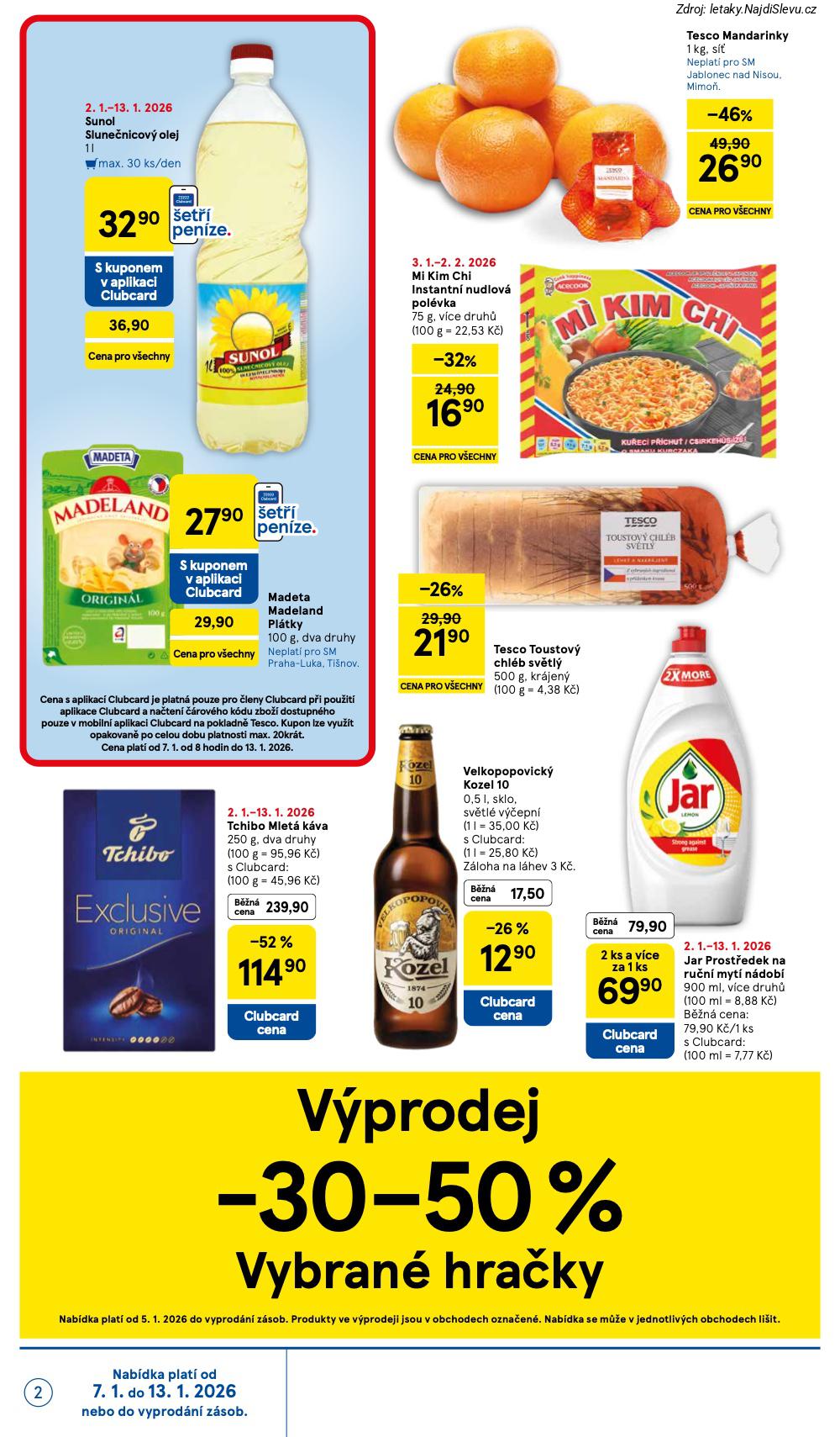 Let�k Tesco (7. 1. - 13. 1. 2026) - strana 2 z 10