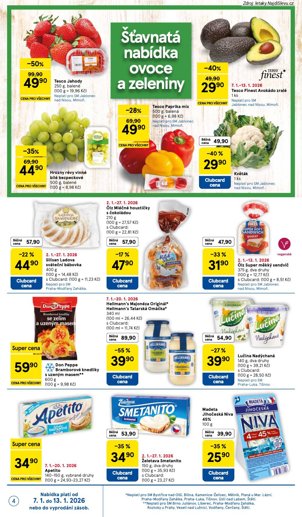 Let�k Tesco (7. 1. - 13. 1. 2026) - strana 4 z 10
