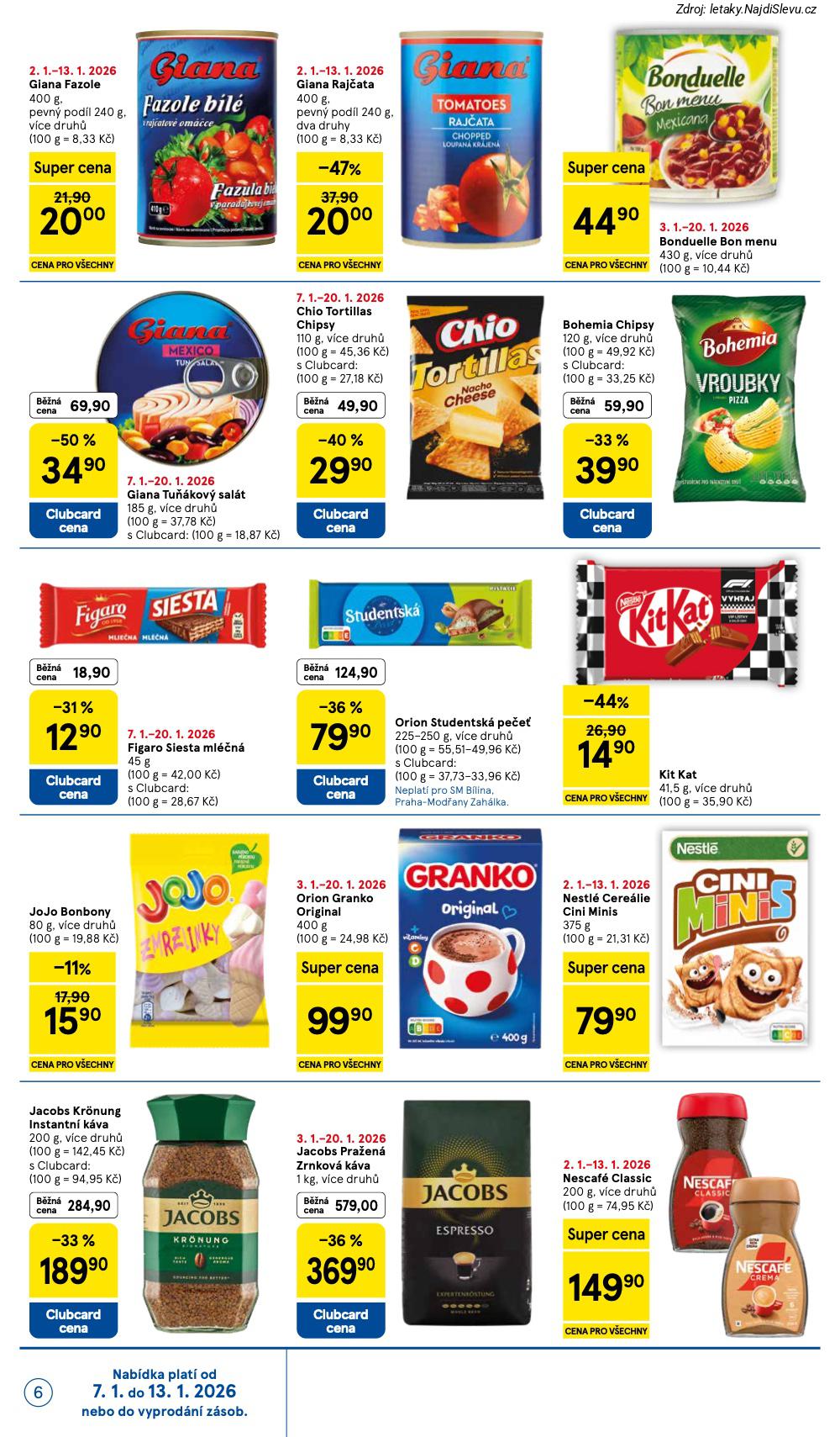 Let�k Tesco (7. 1. - 13. 1. 2026) - strana 6 z 10