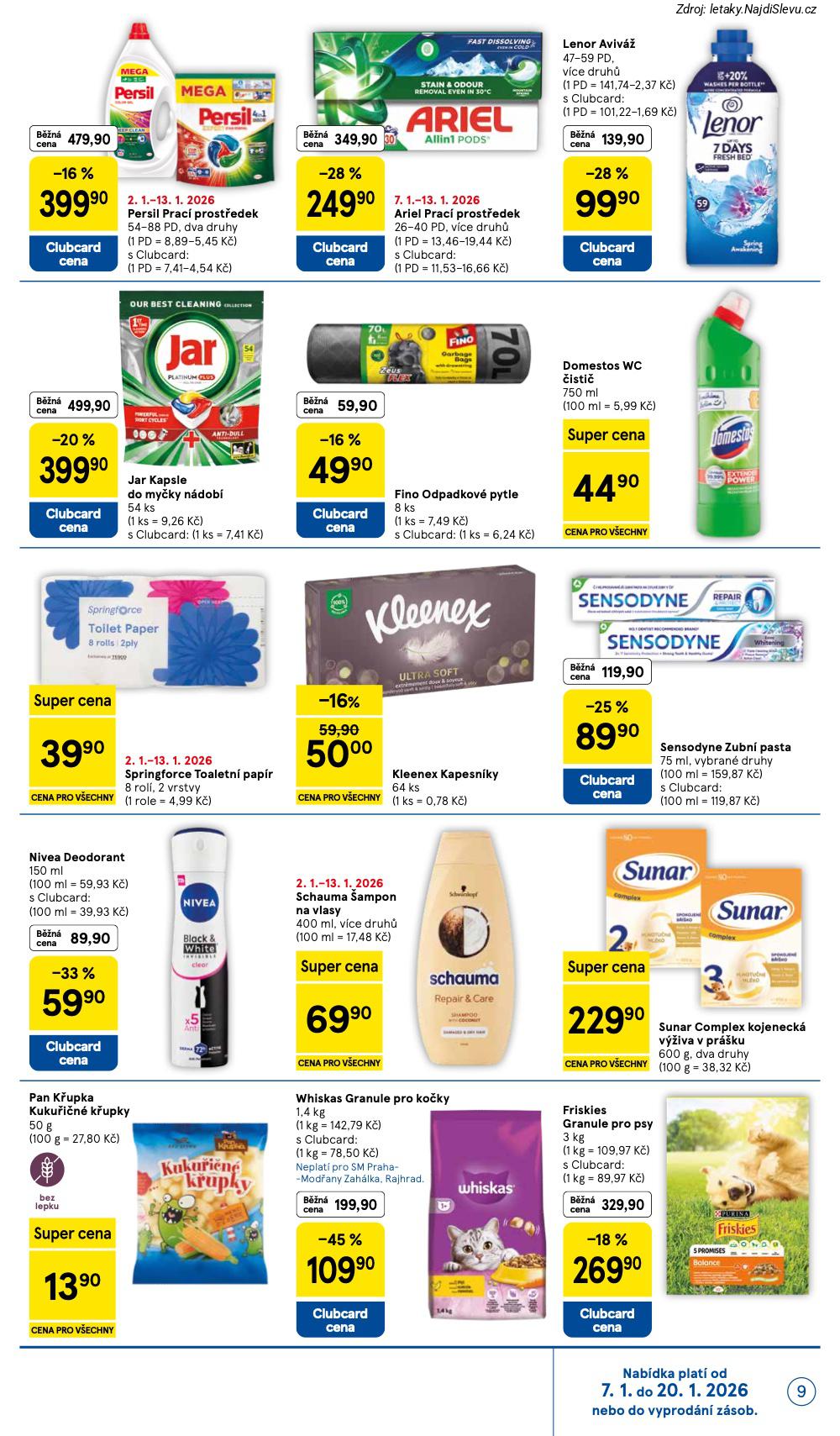 Let�k Tesco (7. 1. - 13. 1. 2026) - strana 9 z 10