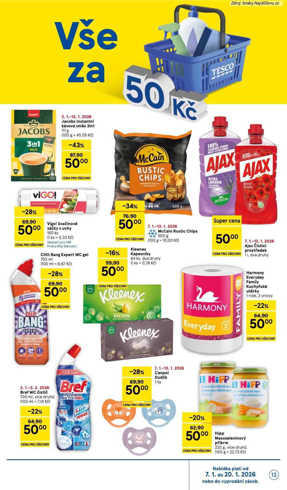 Strana 13 - let�k Tesco (7. 1. - 13. 1. 2026)