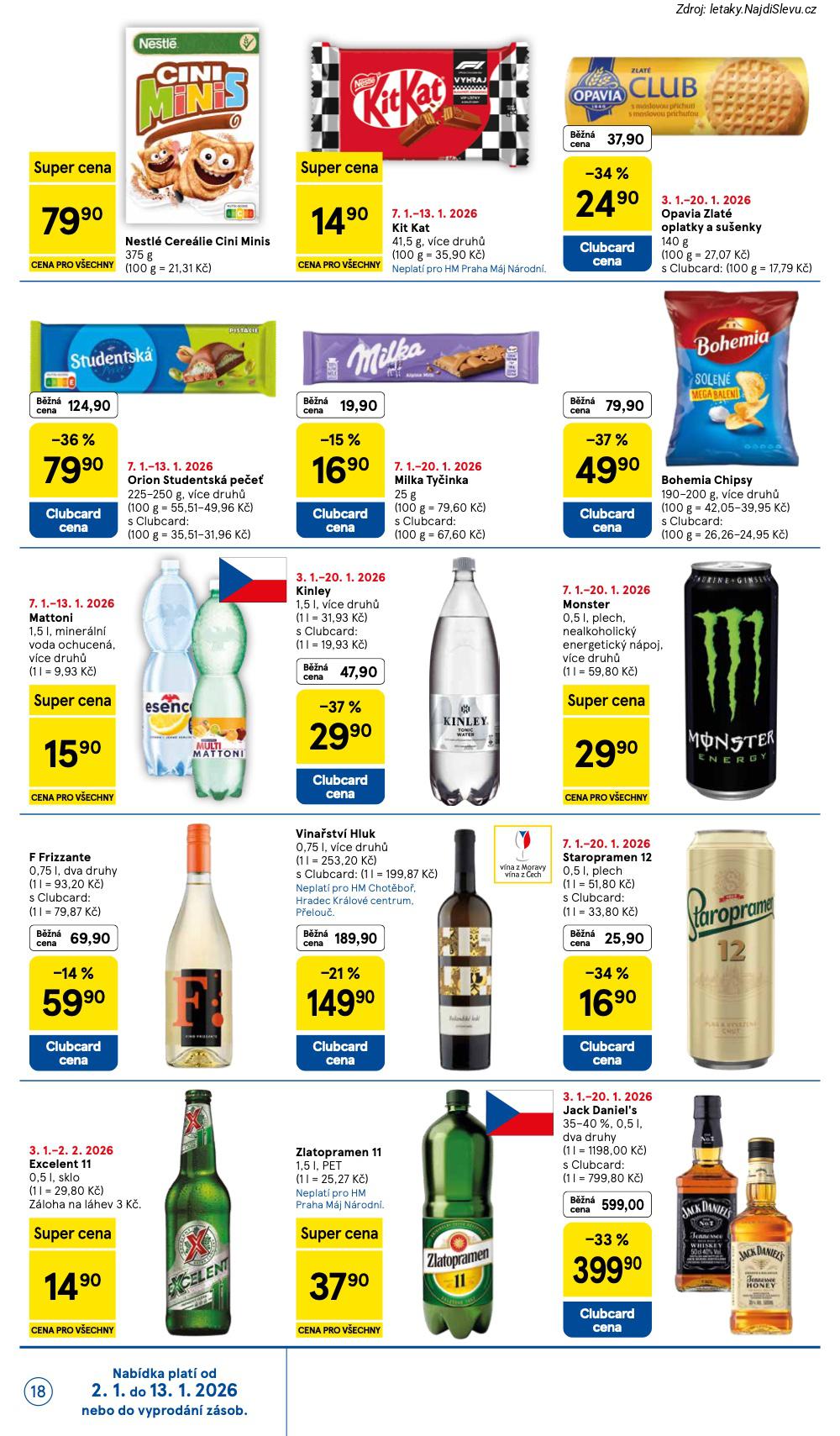 Strana 18 - let�k Tesco (7. 1. - 13. 1. 2026)