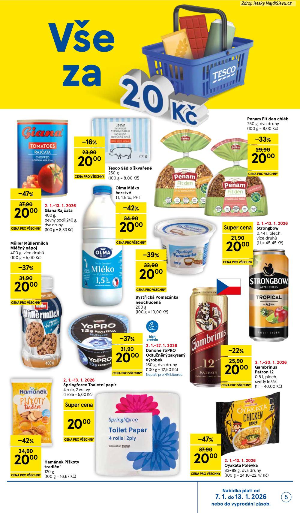 Let�k Tesco (7. 1. - 13. 1. 2026) - strana 5 z 23