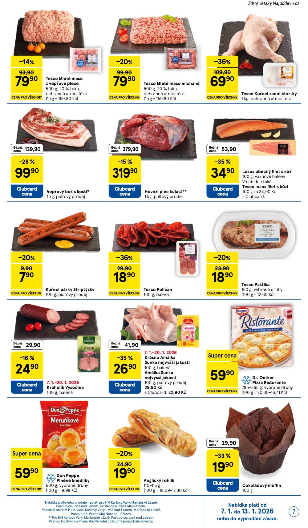 Strana 7 - let�k Tesco (7. 1. - 13. 1. 2026)