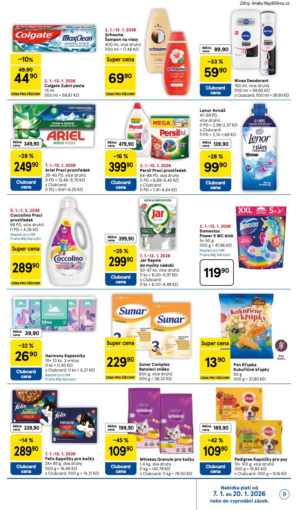 Strana 9 - let�k Tesco (7. 1. - 13. 1. 2026)