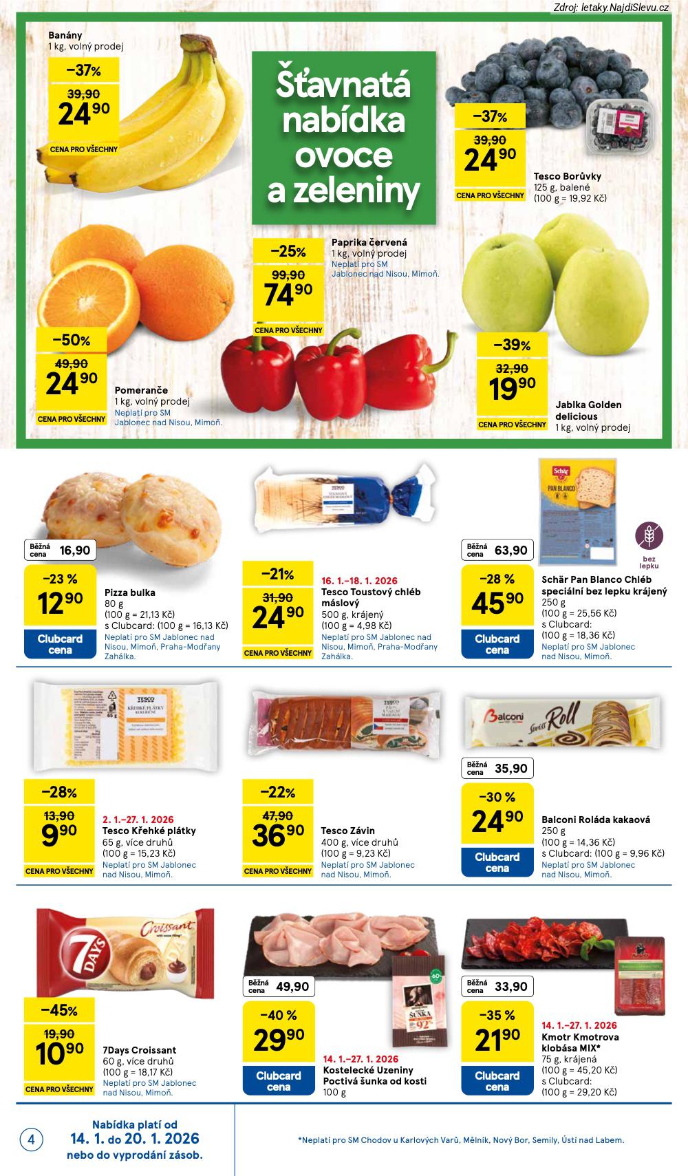 Strana 4 - let�k Tesco (14. 1. - 20. 1. 2026)