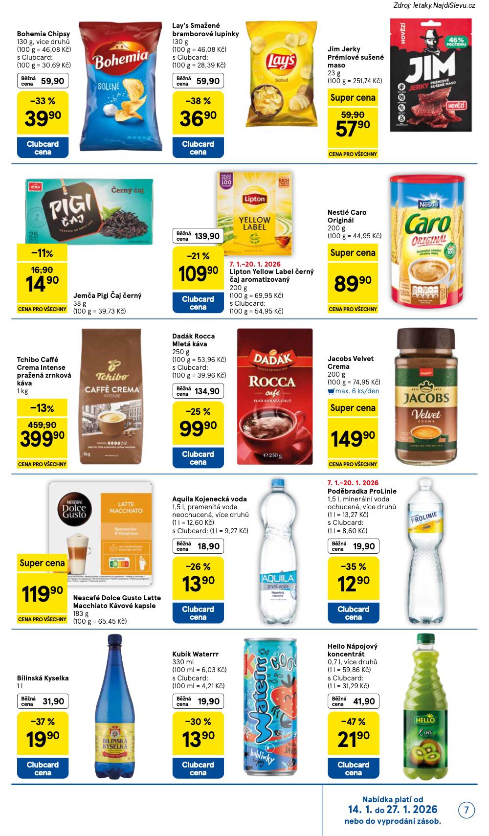 Strana 7 - leták Tesco (14. 1. - 20. 1. 2026)