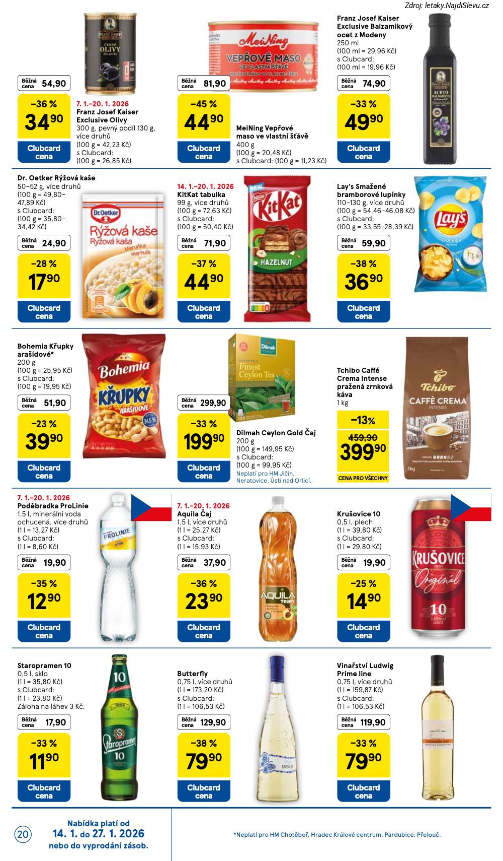 Strana 20 - let�k Tesco (14. 1. - 20. 1. 2026)
