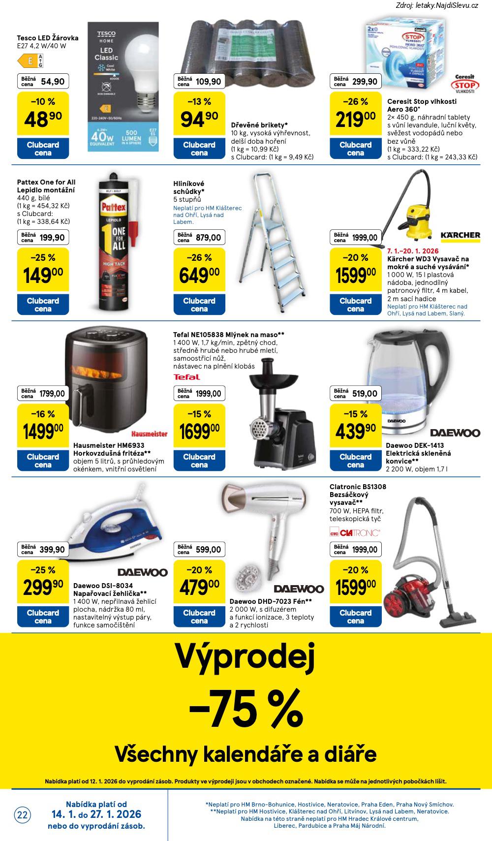 Strana 22 - leták Tesco (14. 1. - 20. 1. 2026)