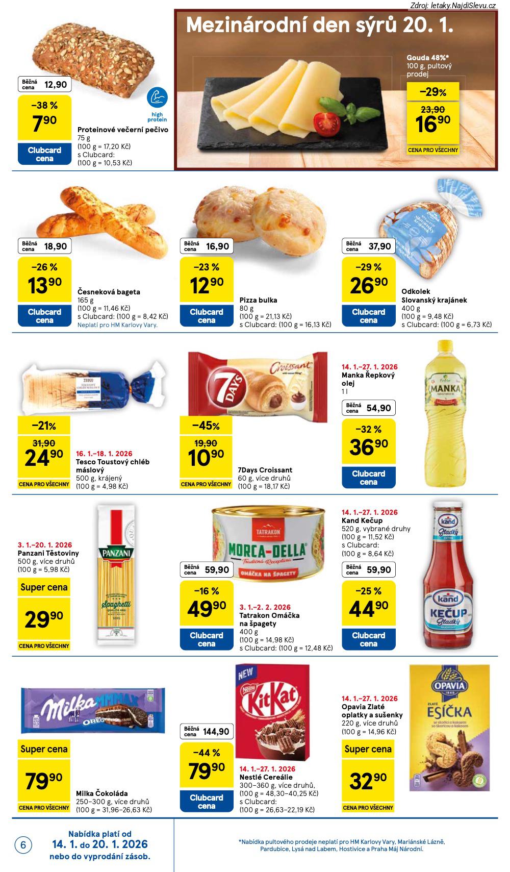Strana 6 - let�k Tesco (14. 1. - 20. 1. 2026)