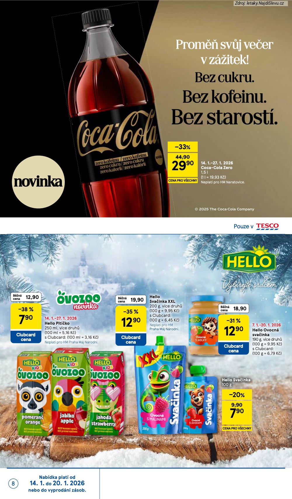 Strana 8 - let�k Tesco (14. 1. - 20. 1. 2026)