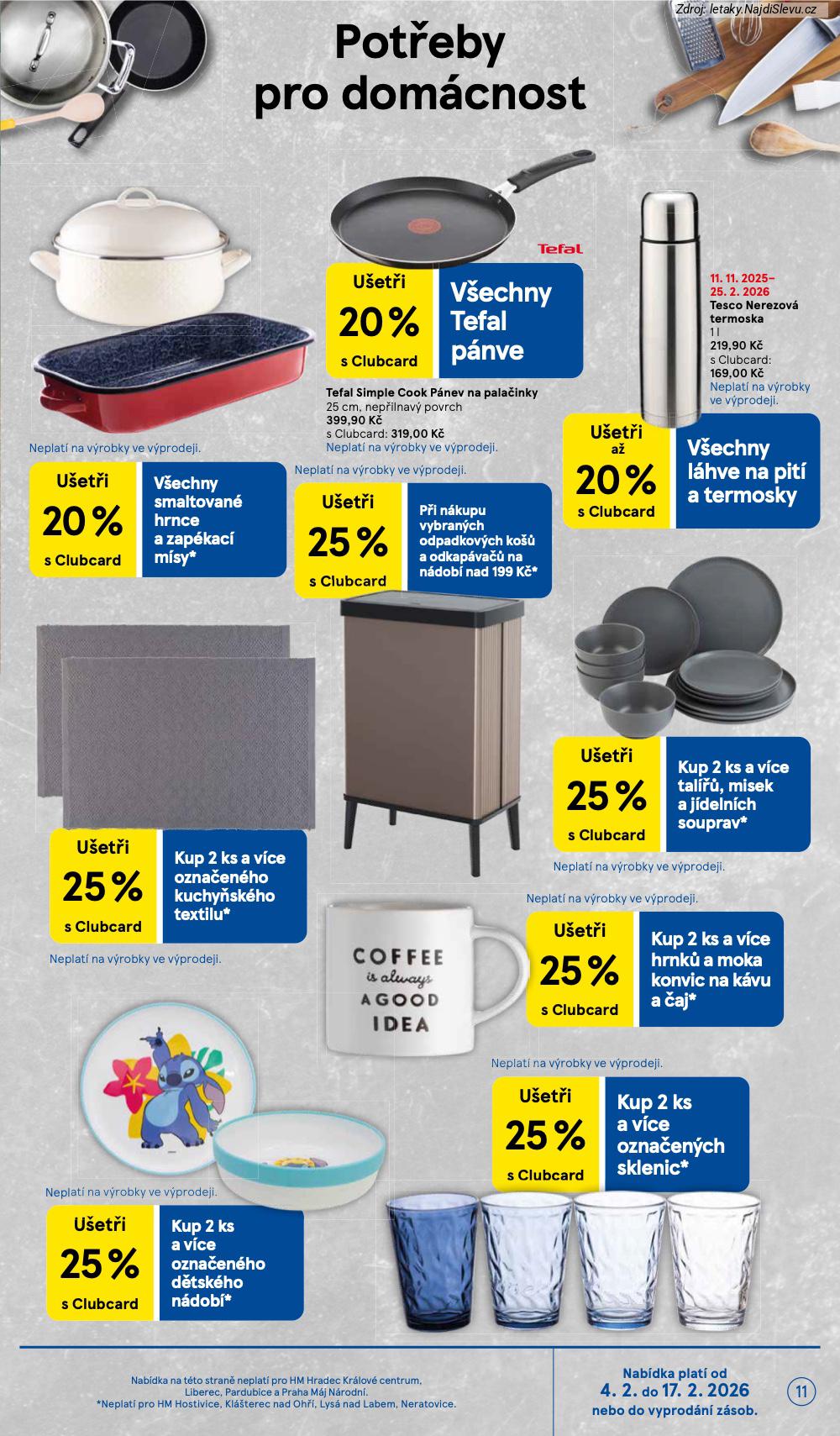 Let�k Tesco  Hypermarkety (4. 2. - 10. 2. 2026) - str. 11: NEREZOV� TERMOSKA, P�NEV NA