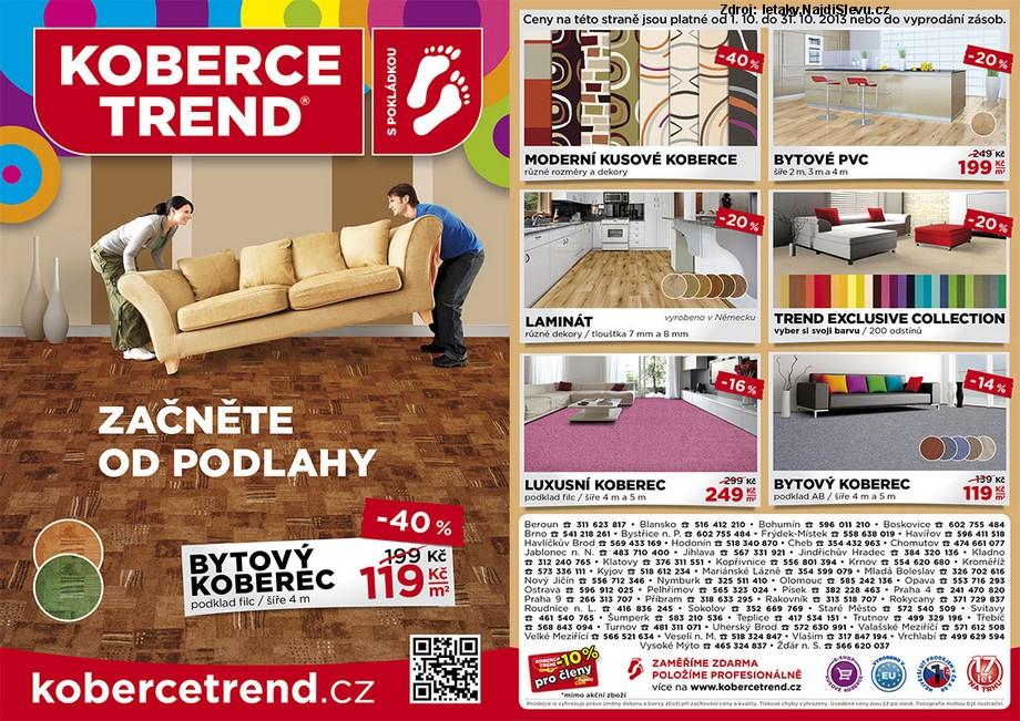 Strana 1 - letk Koberce Trend (1. 10. - 31. 10. 2013)
