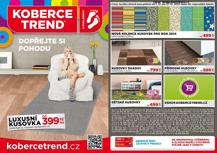 Strana 1 - letk Koberce Trend (1. 12. - 31. 12. 2013)