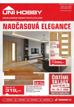 Archivní leták UNI HOBBY - 29. 1. - 1. 3. 2026