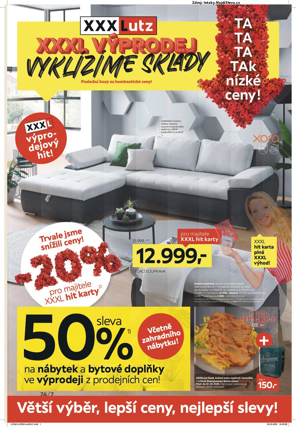 Strana 1 - letk XXXLutz (9. 6. - 22. 6. 2025)